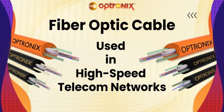 Fiber optic cable used in telecom networks